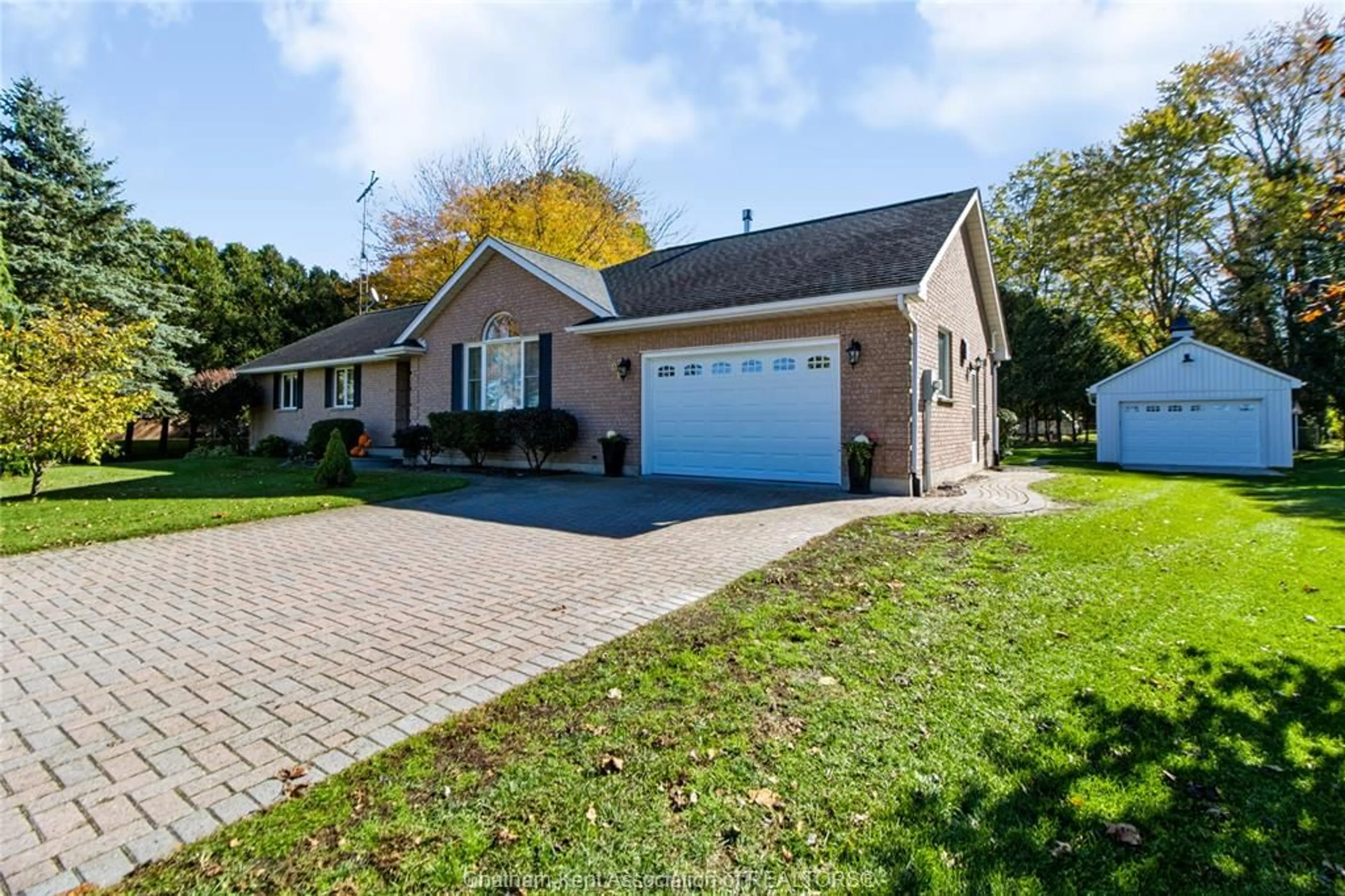 Home with brick exterior material, street for 201 CHERRY St, Bothwell Ontario N0P 1C0