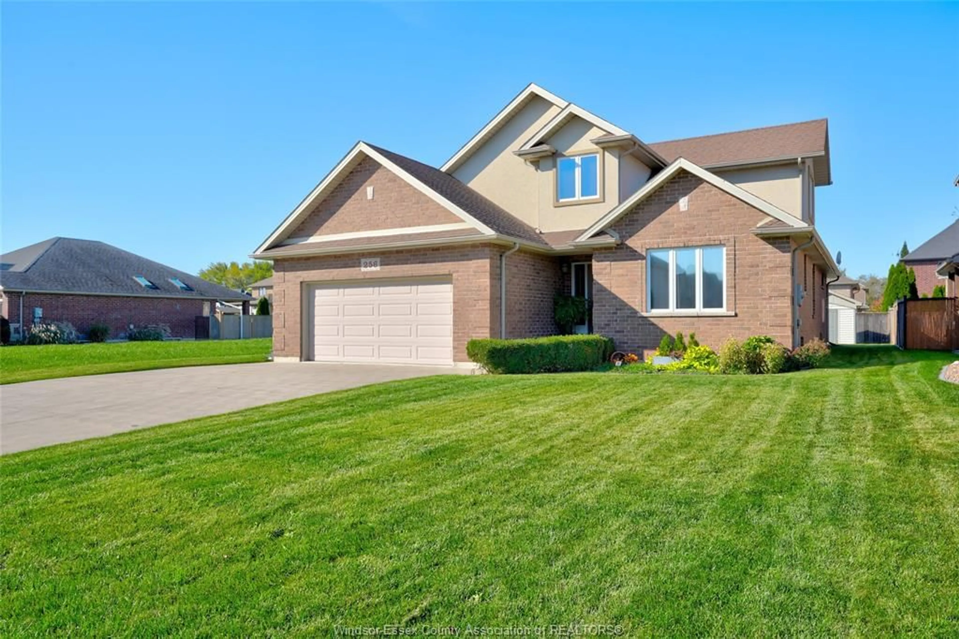 Home with brick exterior material, street for 256 MAXWELL Cres, Lakeshore Ontario N8L 0S9