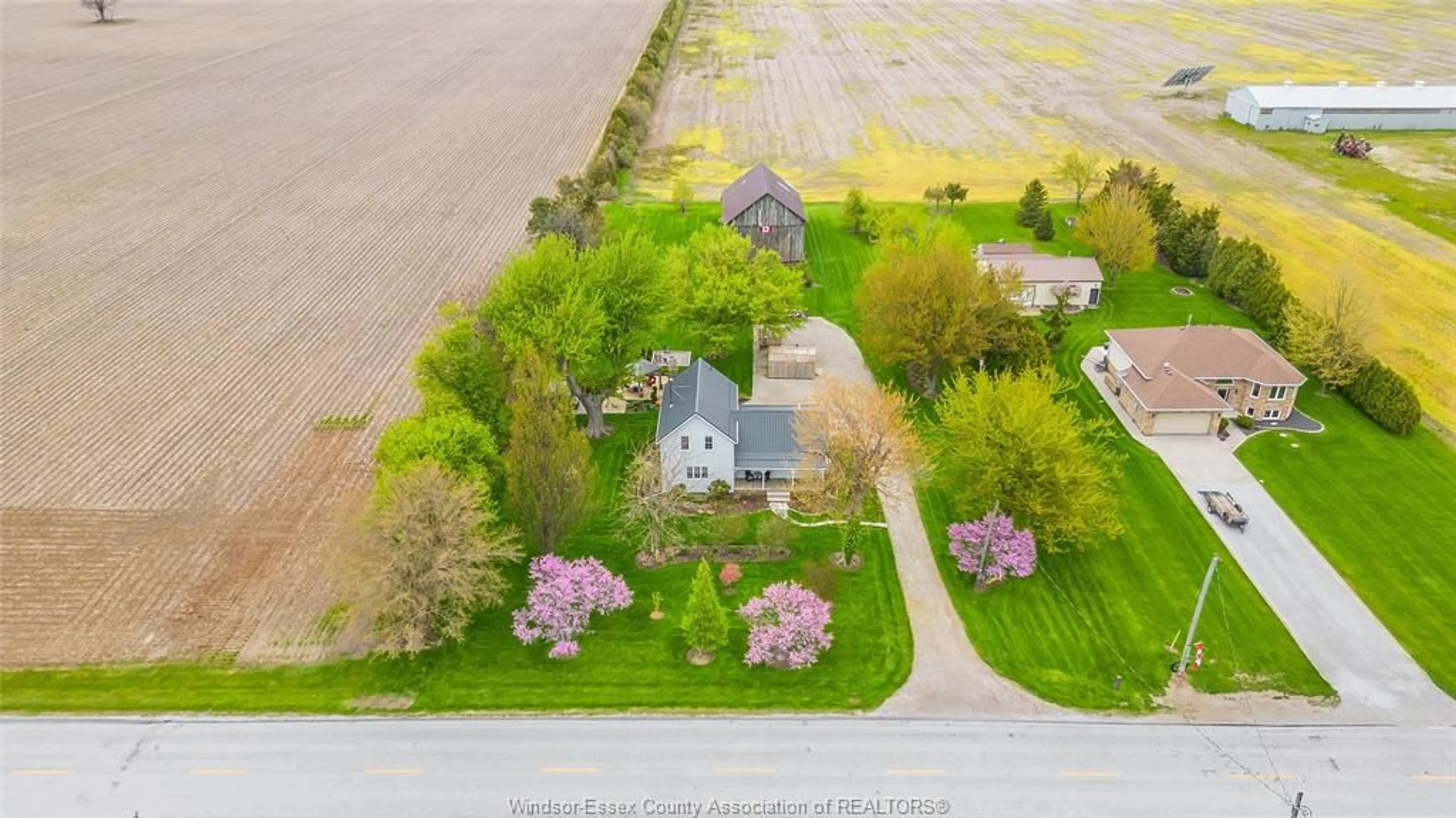 A pic from outside/outdoor area/front of a property/back of a property/a pic from drone, street for 3098 3RD CONCESSION Rd, Harrow Ontario N0R 1G0