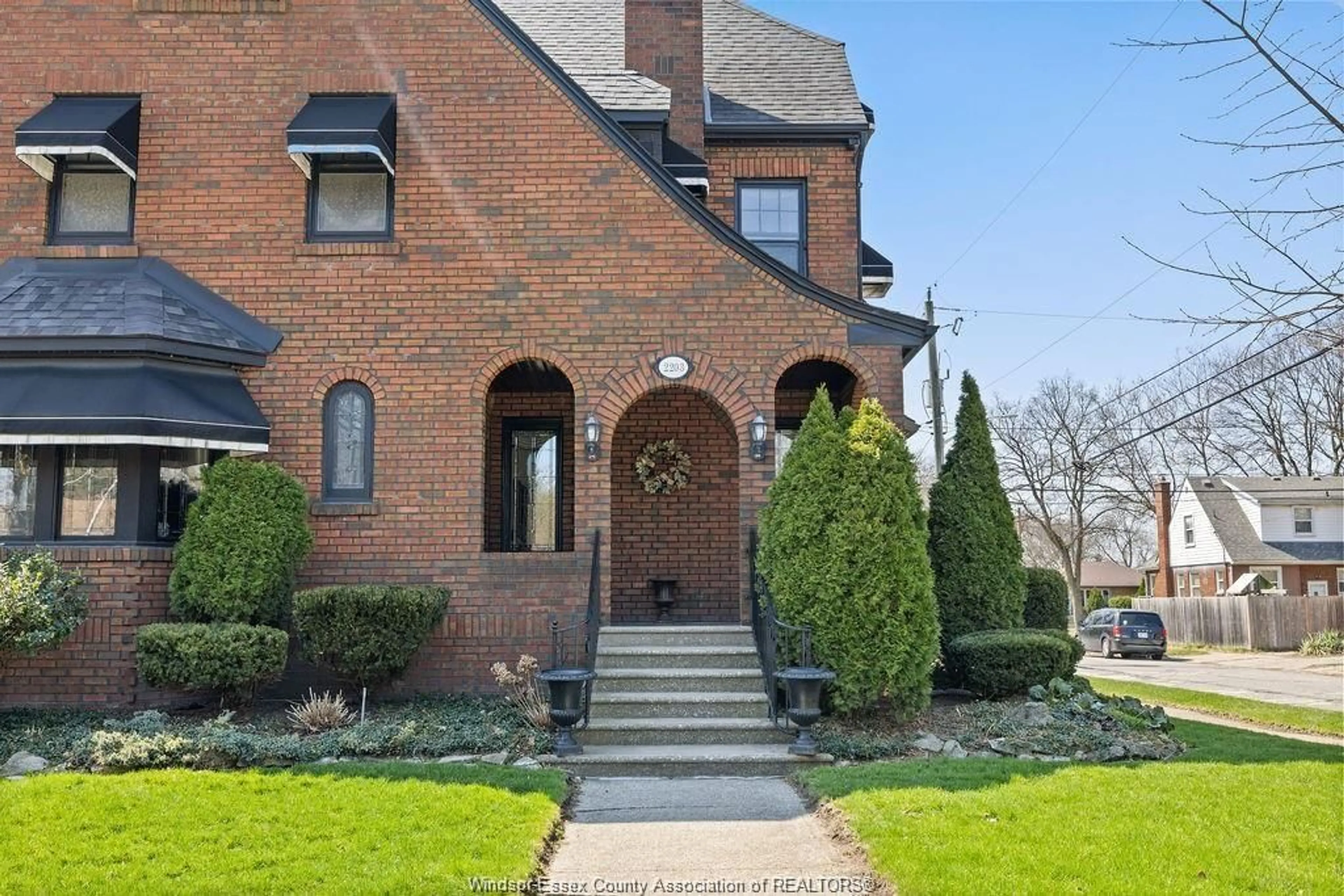 Home with brick exterior material, street for 2203 VICTORIA AVENUE, Windsor Ontario N8X 1R2