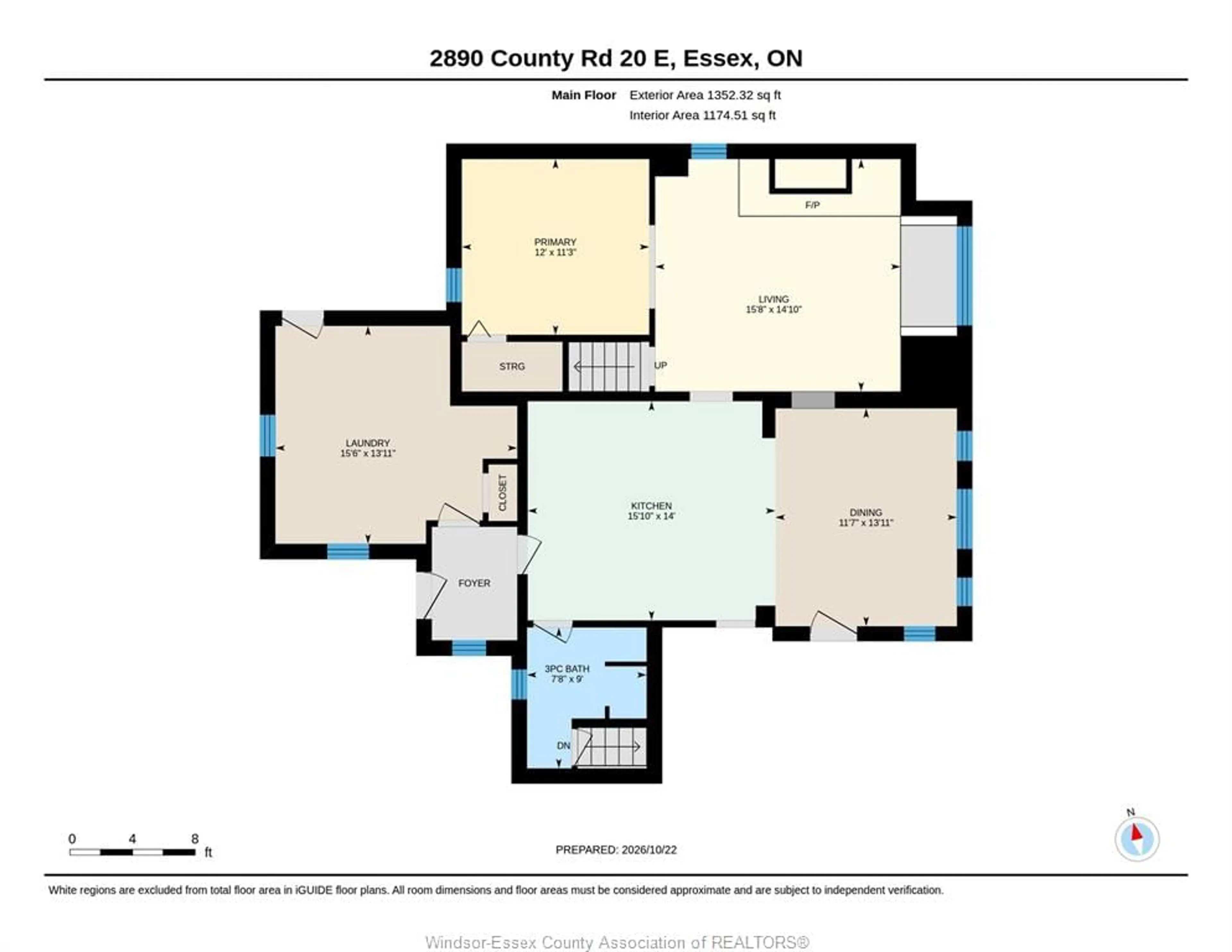 Floor plan for 2890 County Road 20, Harrow Ontario N0R 1G0