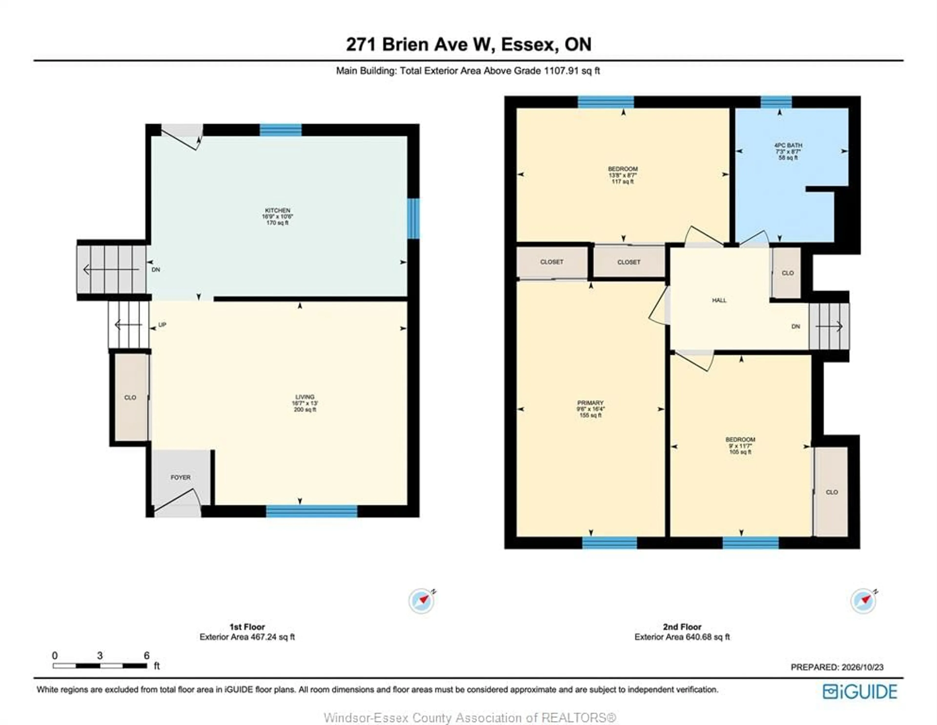 Floor plan for 271 BRIEN Ave, Essex Ontario N8M 2Z4