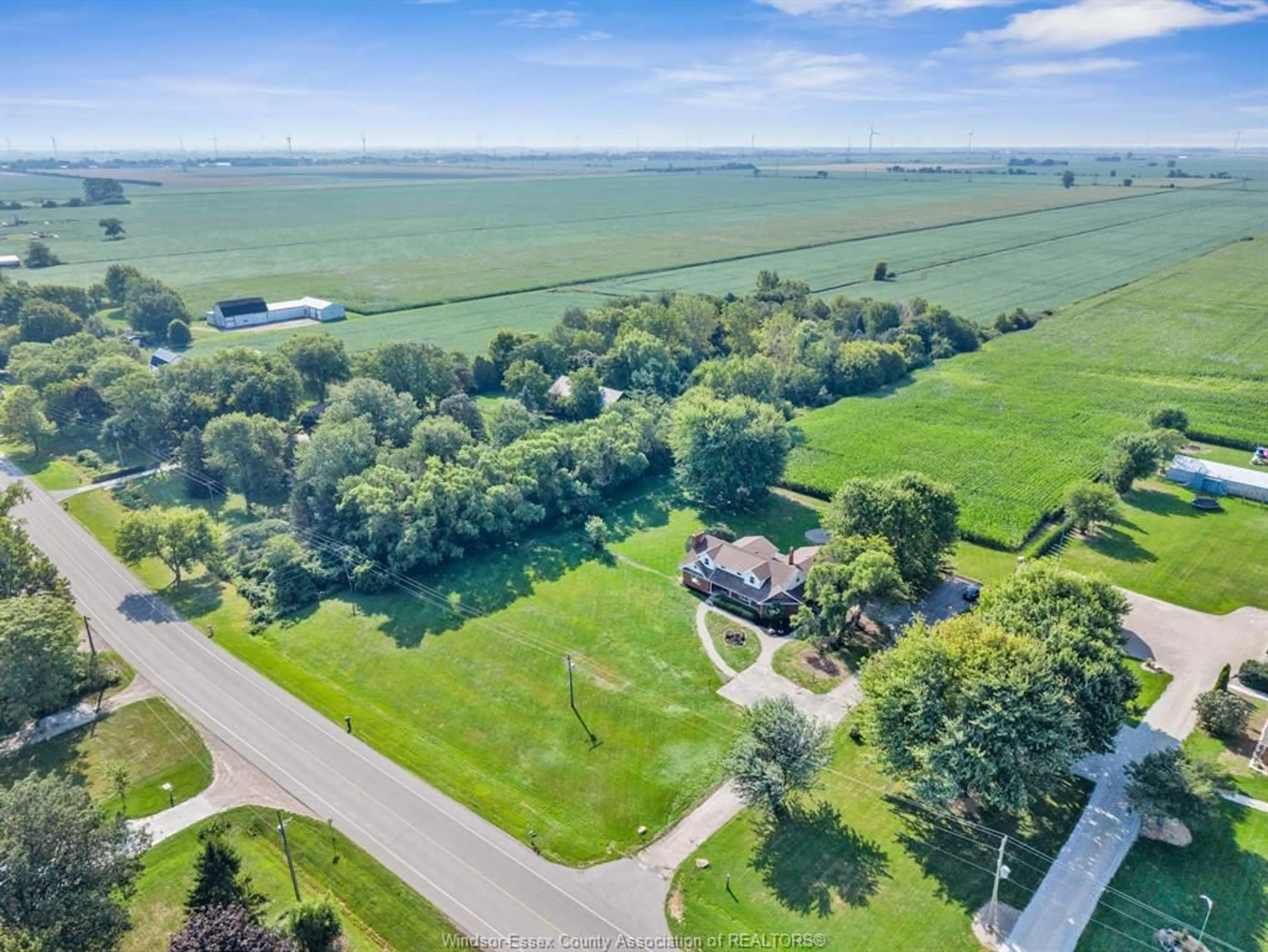 A pic from outside/outdoor area/front of a property/back of a property/a pic from drone, water/lake/river/ocean view for 620 COUNTY ROAD 2, Lakeshore Ontario N0R 1A0