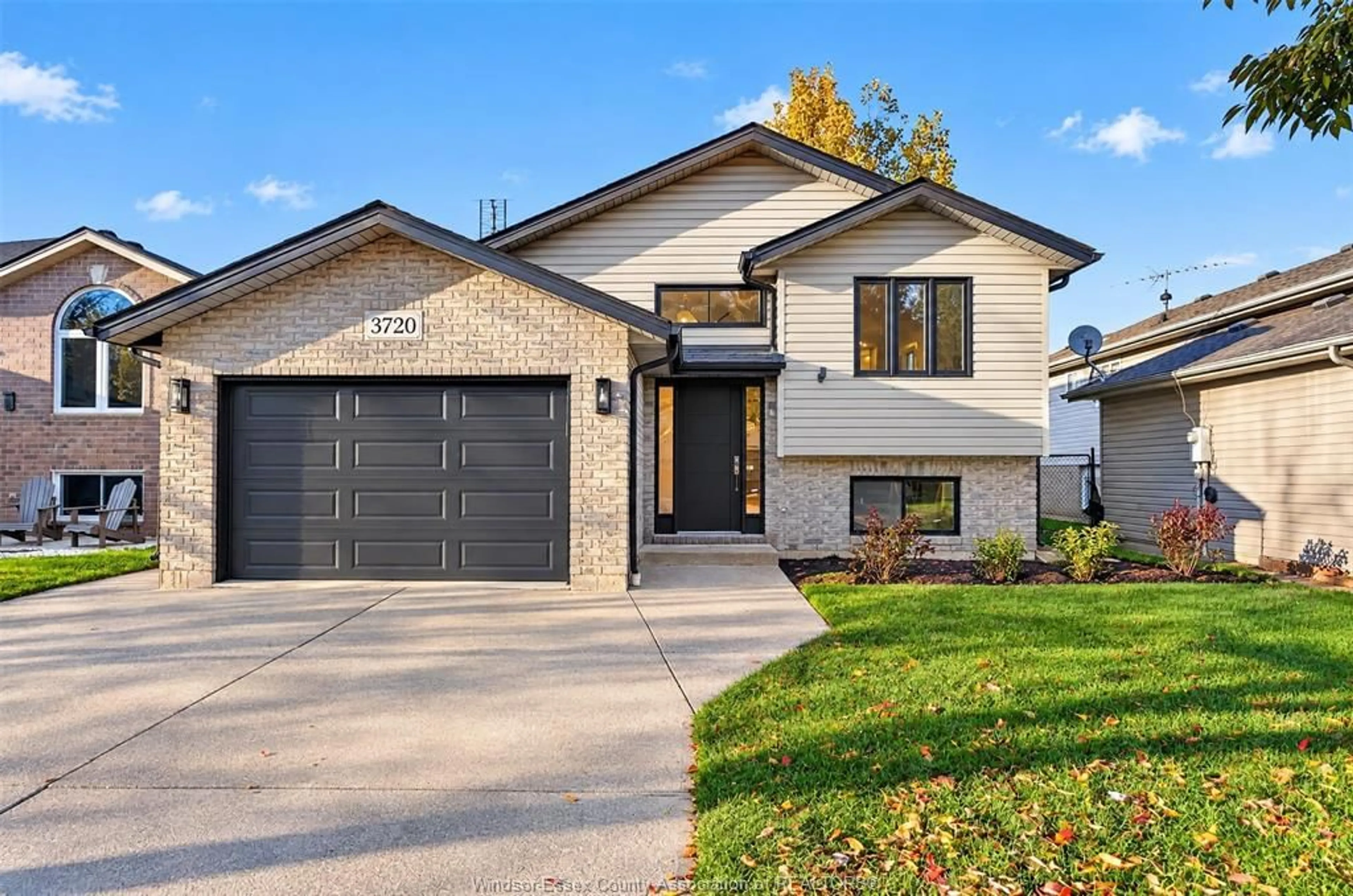 Home with brick exterior material, street for 3720 Shinglecreek, Windsor Ontario N8W 5T8