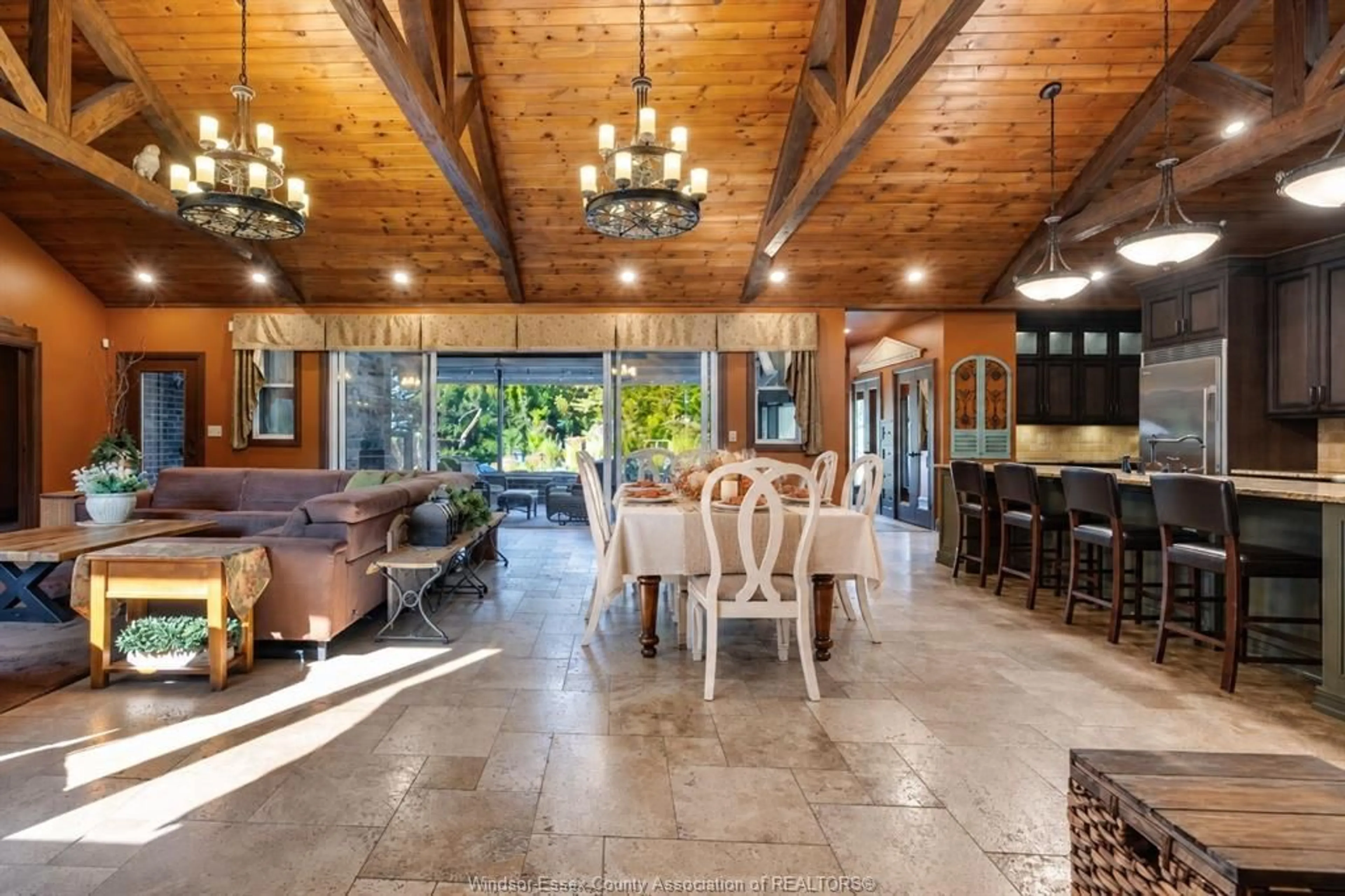 Dining room, ceramic/tile floor for 7255 Matchett Rd, LaSalle Ontario N9J 2S2