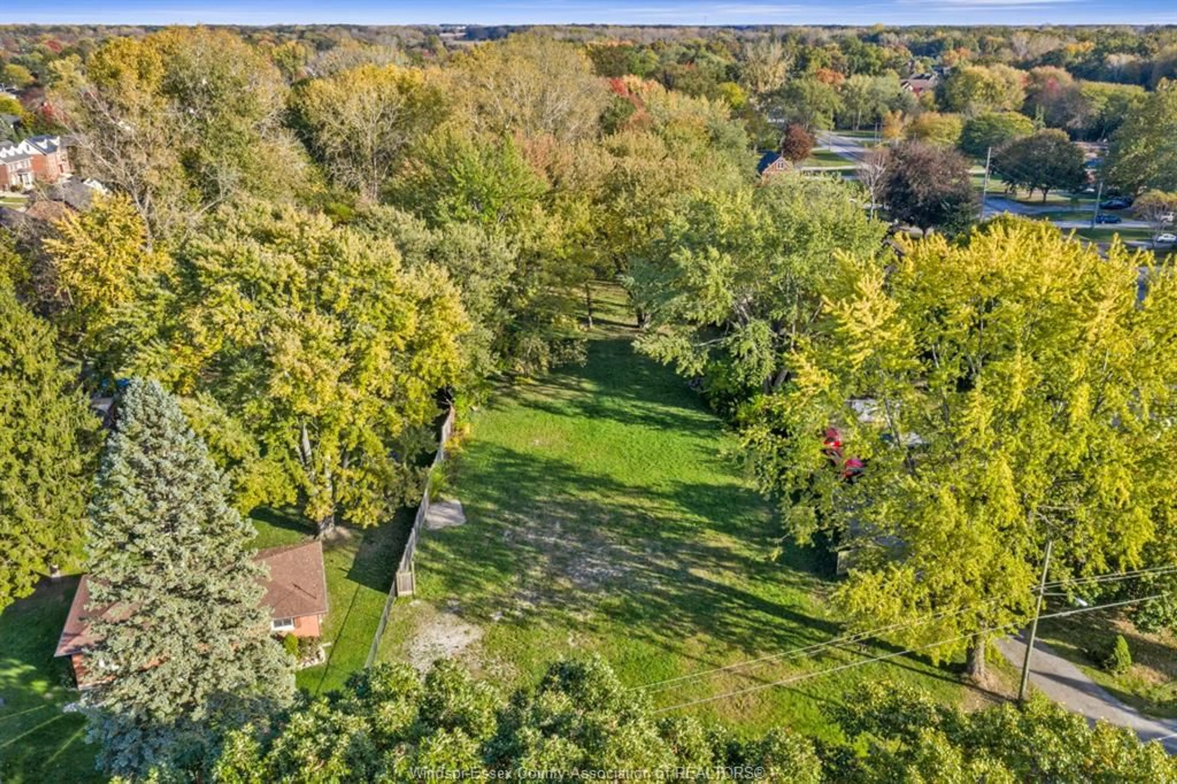 A pic from outside/outdoor area/front of a property/back of a property/a pic from drone, forest/trees view for 3050 BOUFFARD Rd, LaSalle Ontario N9H 1W5