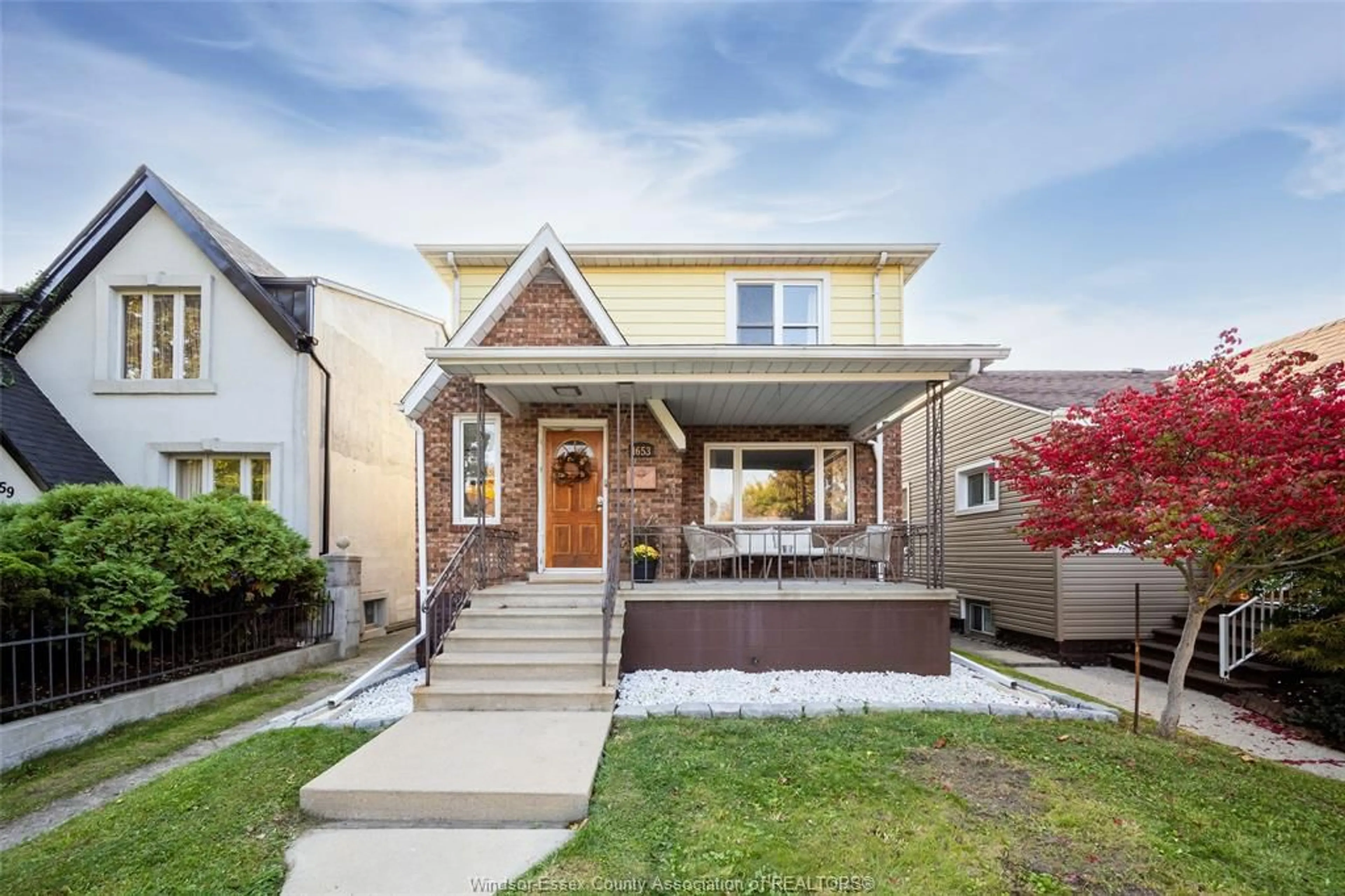 Home with brick exterior material, street for 1653 PIERRE Ave, Windsor Ontario N8X 4P7