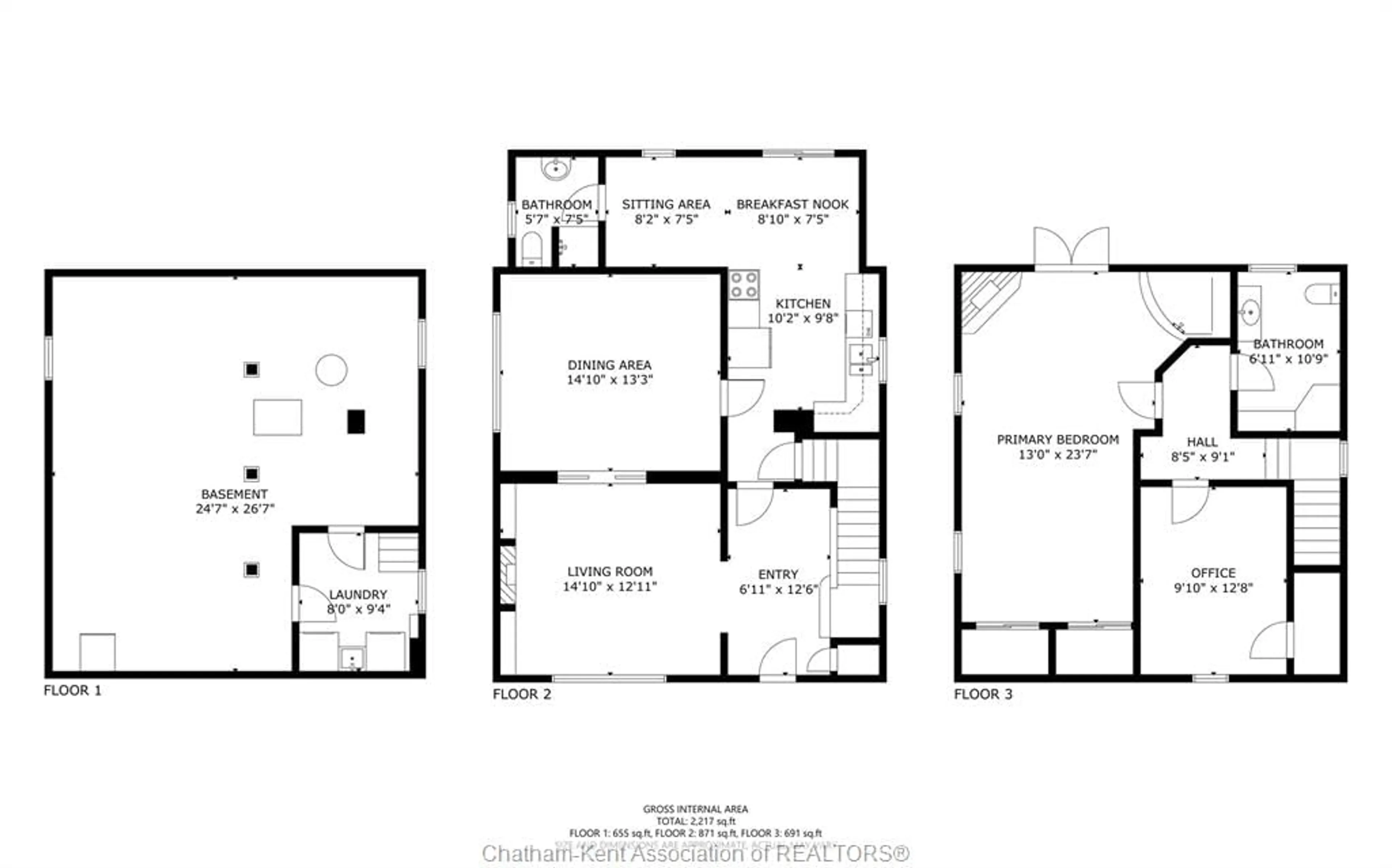 Floor plan for 82 Robertson Ave, Chatham Ontario N7M 3A6