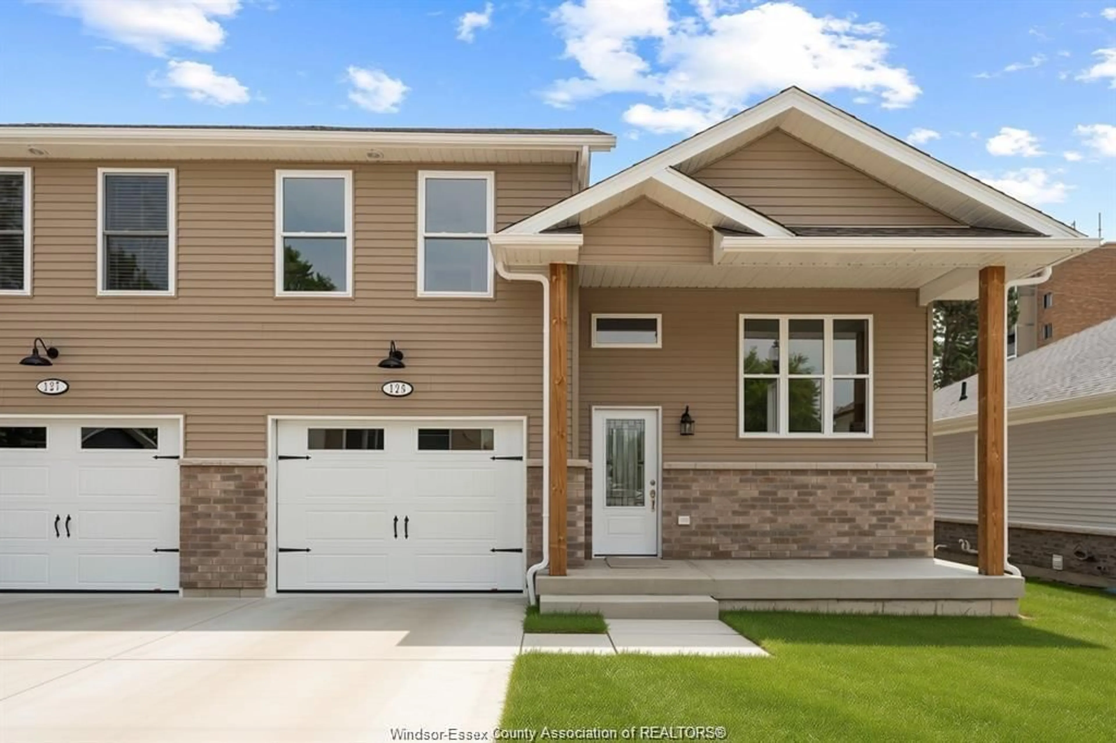 Home with vinyl exterior material, street for 125 PARK St #UNITS A AND B, Amherstburg Ontario N9V 1N9