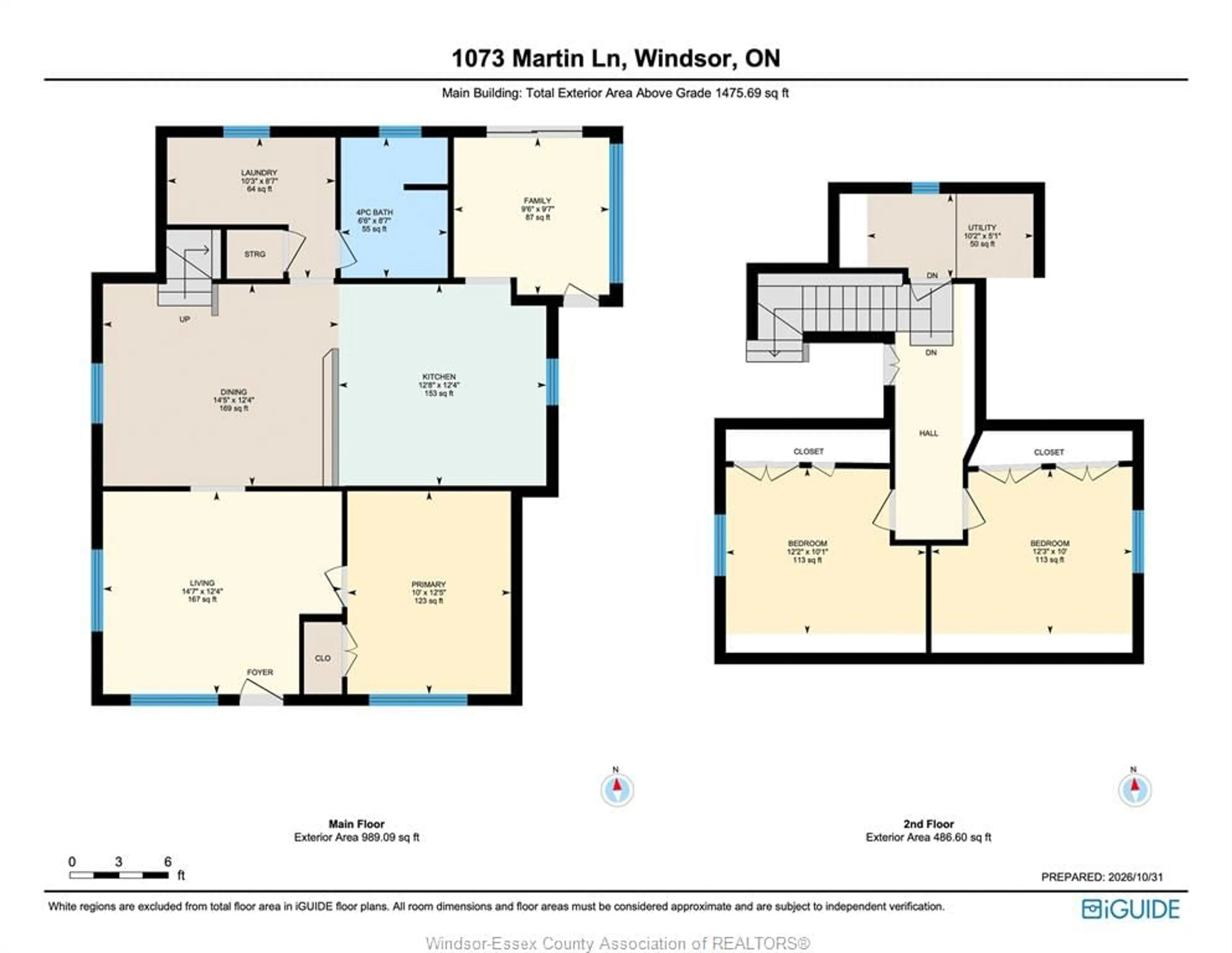 Floor plan for 1073 Martin Lane, LaSalle Ontario N9J 2R2