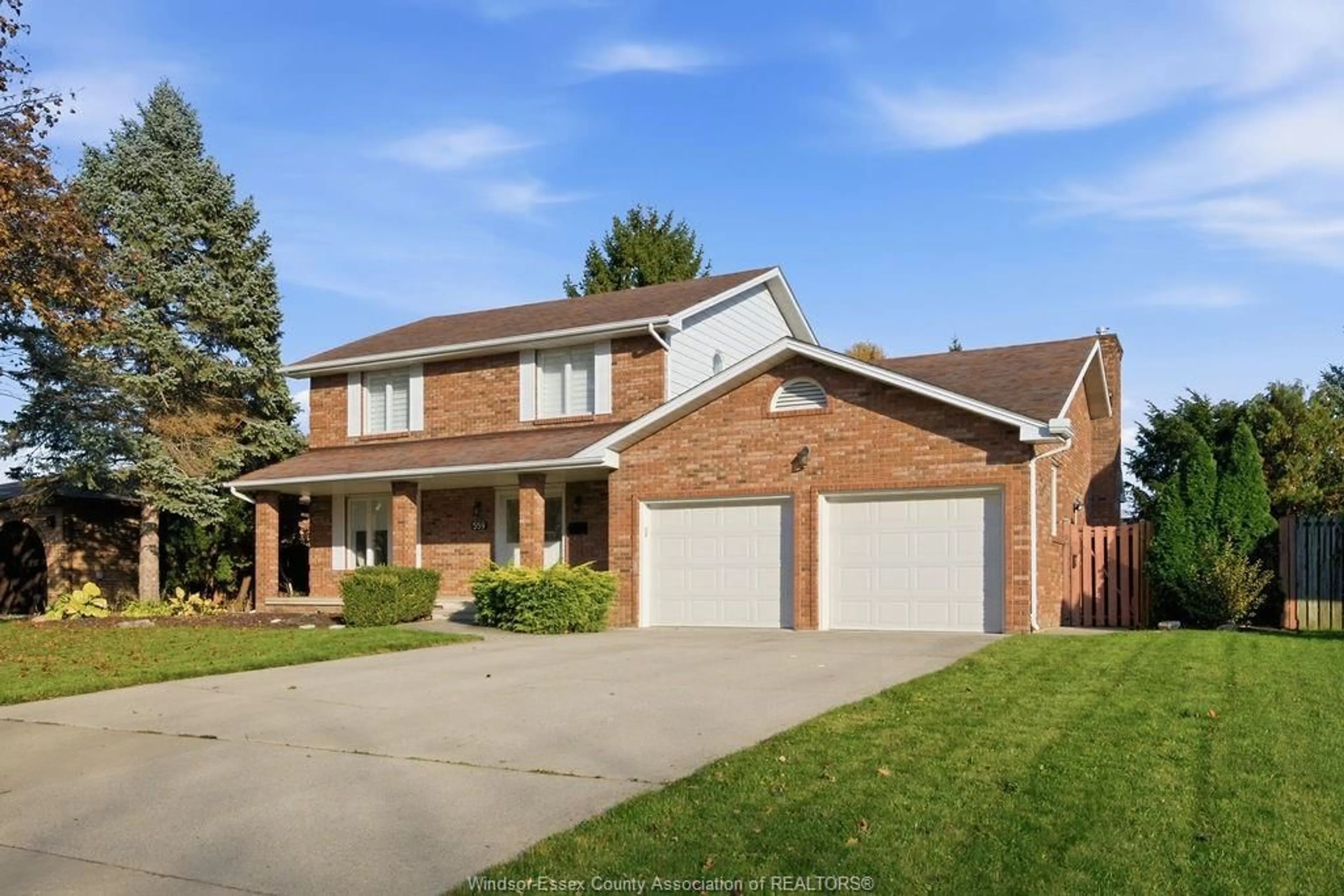 Home with brick exterior material, street for 559 HARBOURNE Cres, Tecumseh Ontario N8N 3J5