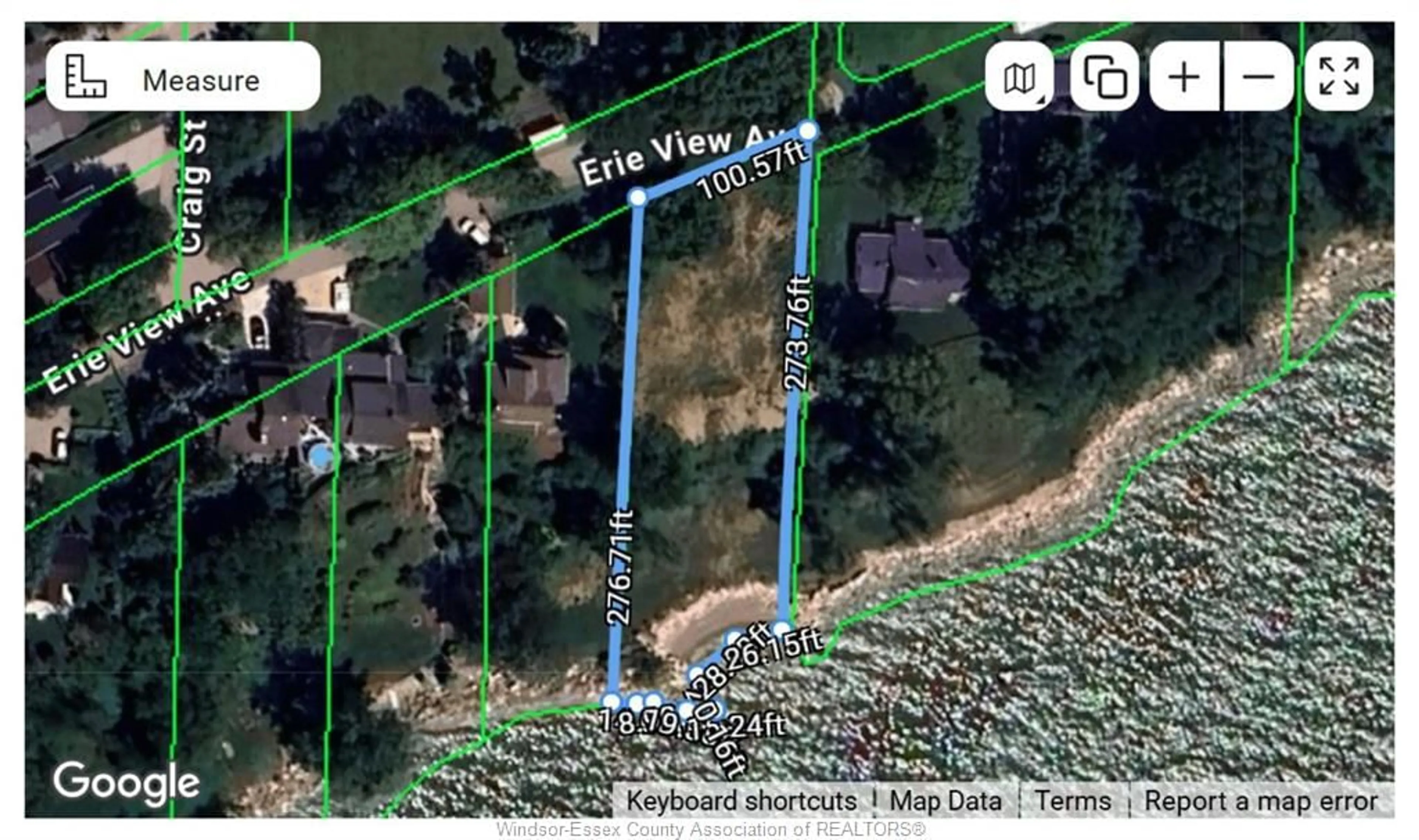 A pic from outside/outdoor area/front of a property/back of a property/a pic from drone, water/lake/river/ocean view for 411 ERIE VIEW Ave, Essex Ontario N0R 1G0